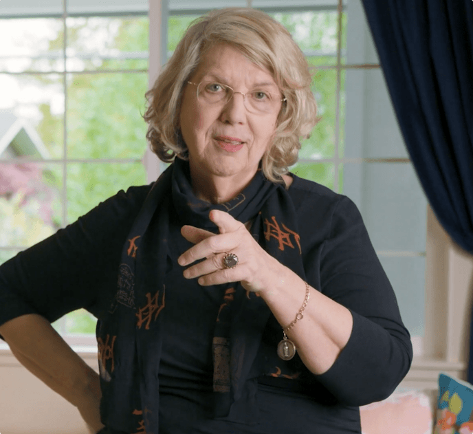 Marsha Linehan speaking and smiling