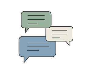 speech bubbles illustration