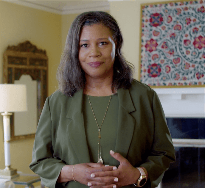 Josephine Ridley facing the camera and smiling