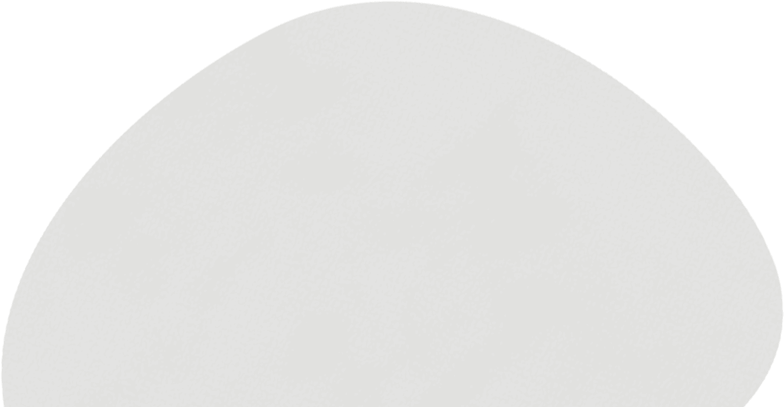 A translucent green blob in the shape of a dome