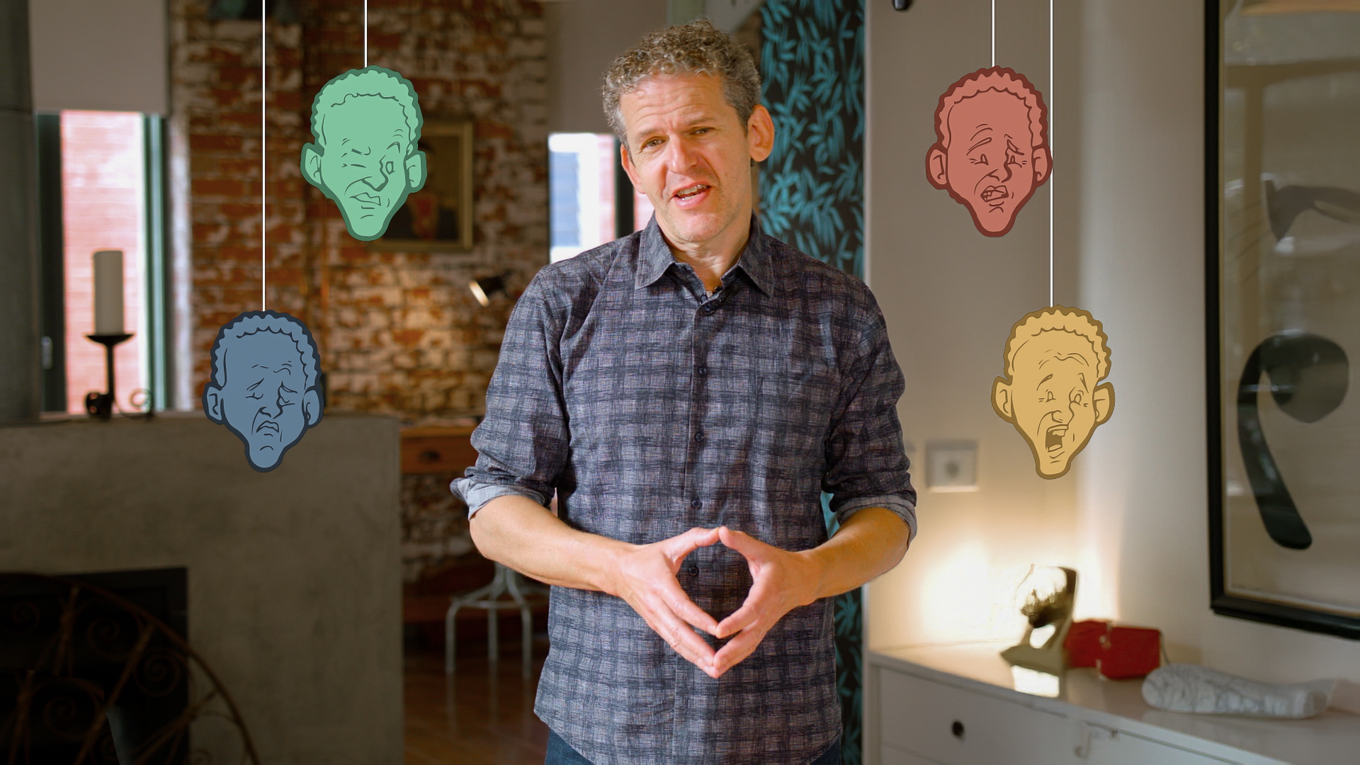 Russ Harris teaching with animations